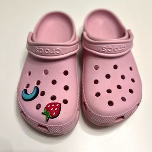 Pink crocs